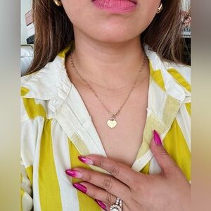 14k gold heart necklace